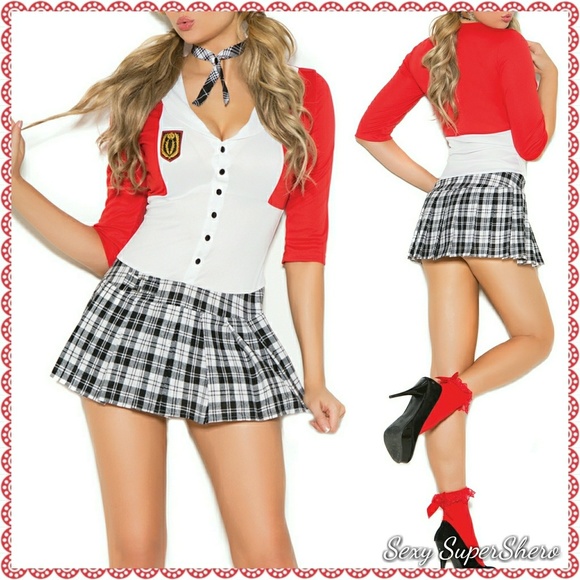 π Divalicious School Girl 2pc Costume - Picture 1 of 5